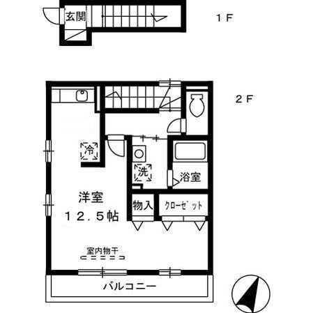 セジュール皆実の物件間取画像